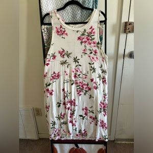 XL floral, lightweight, A-line dress